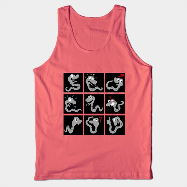 Snake expression icons Tank Top by tsign703